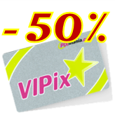 50% de remise sur la carte VIPix