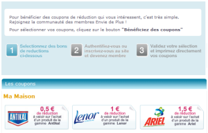 choisissez vos coupons réductions